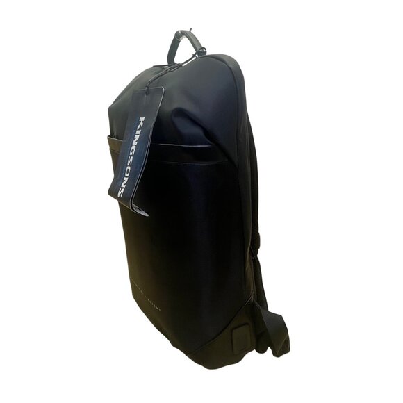 Kingsons Men’s Black Nylon With USB Charging Port Stylish Design Laptop Backpack - Picture 6 of 13
